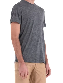 Icebreaker Men Merino 150 Tech Lite Iii Ss Tee Gritstone Heather