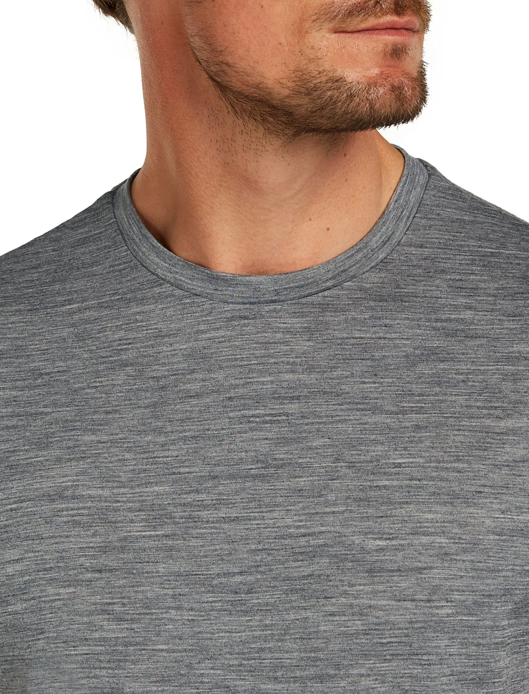 Icebreaker Men Merino 150 Tech Lite Iii Ss Tee Gritstone Heather