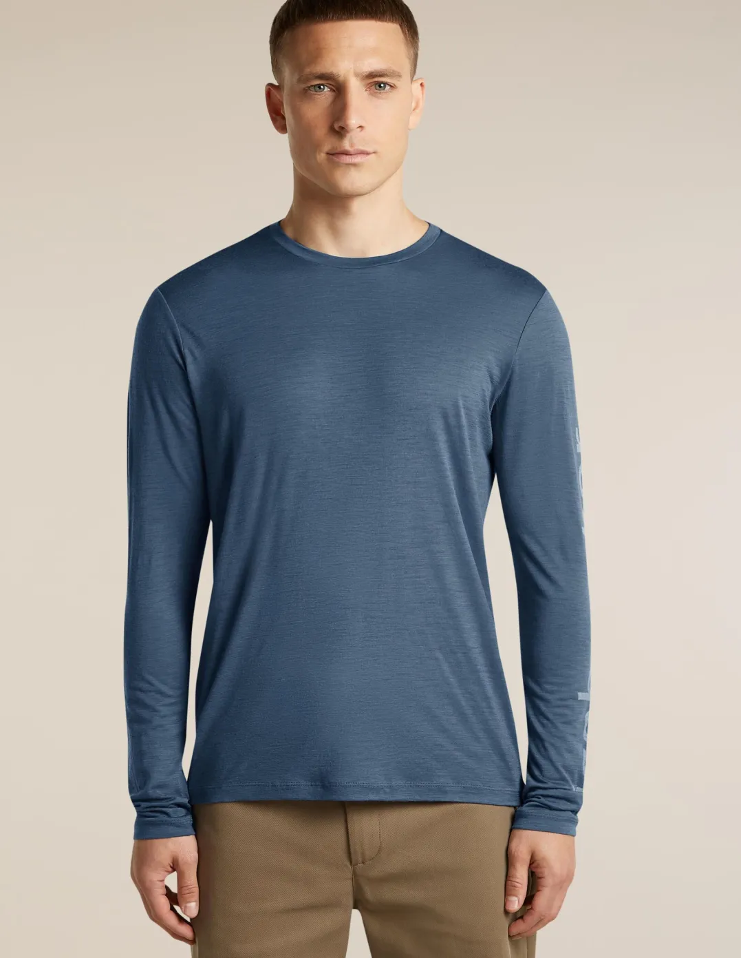 Icebreaker Men M 150 Tech Lite Ls Tee Ib Vertical Dawn