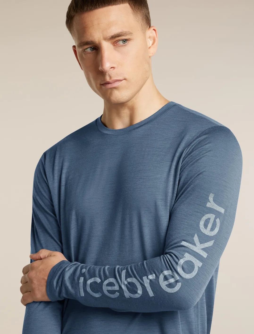 Icebreaker Men M 150 Tech Lite Ls Tee Ib Vertical Dawn