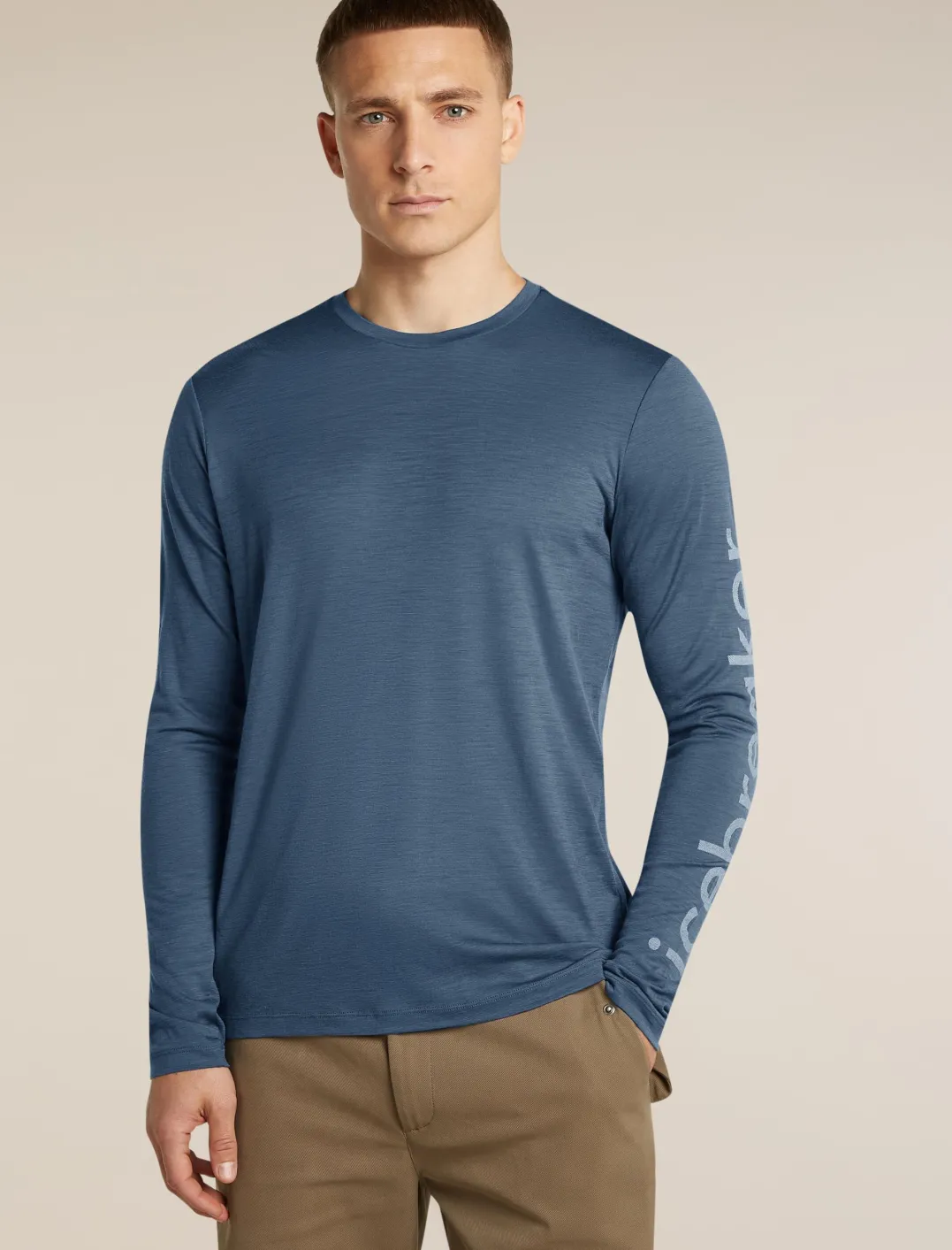 Icebreaker Men M 150 Tech Lite Ls Tee Ib Vertical Dawn