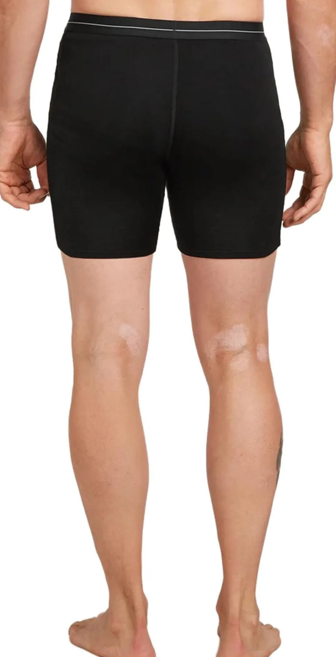 Icebreaker Men's Anatomica Long Boxers Black