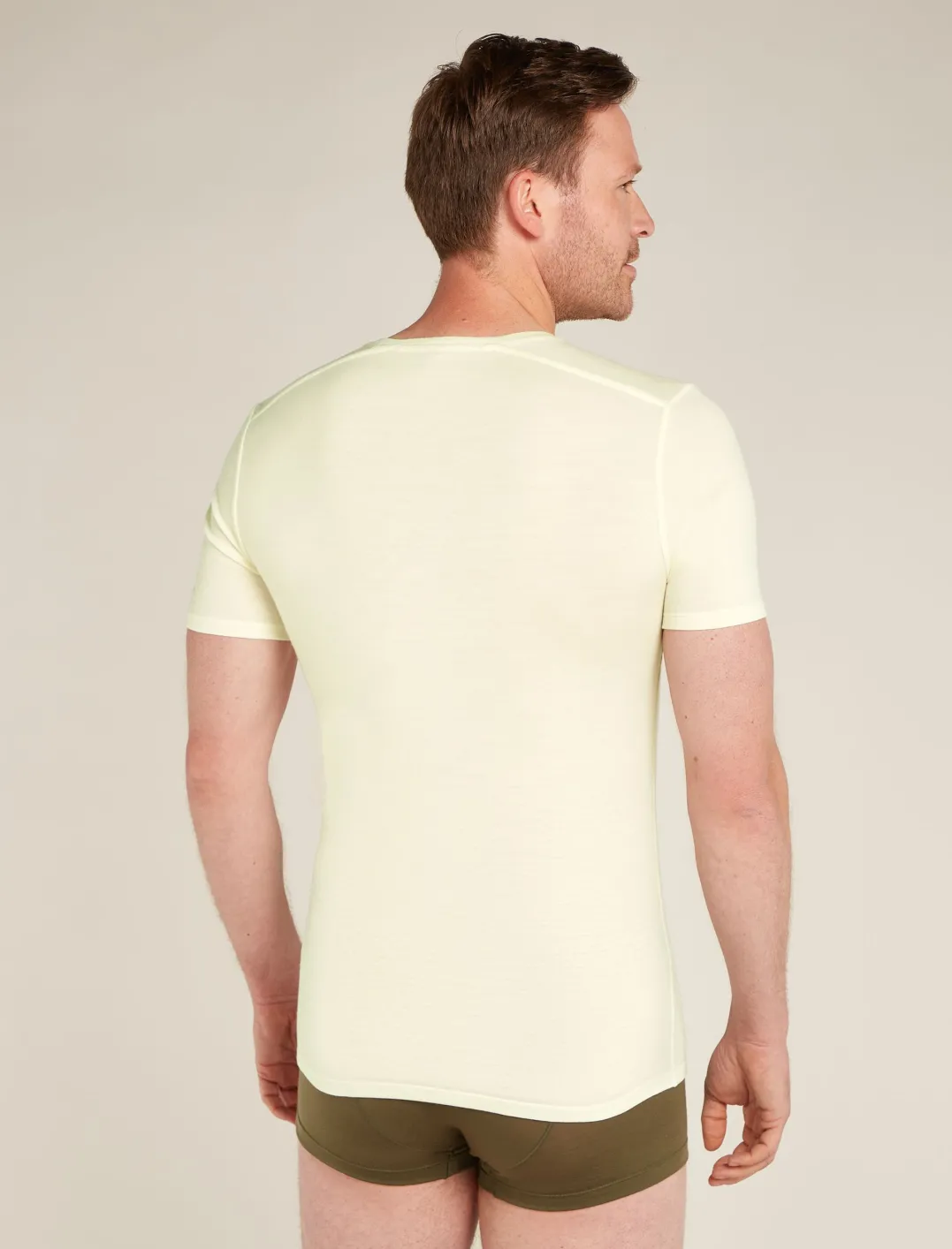 Icebreaker Men's Anatomica Ss V Undyed