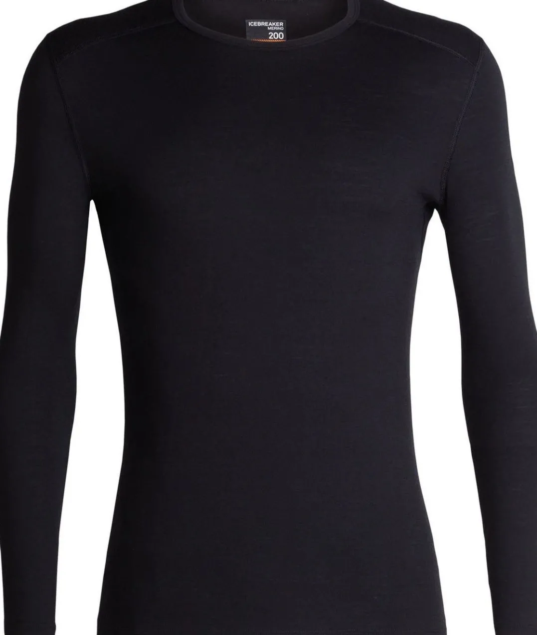 Icebreaker Men's 200 Oasis Long Sleeve Crewe Black