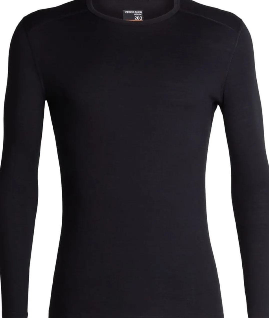Icebreaker Men's 200 Oasis Long Sleeve Crewe Black