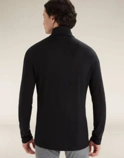 Icebreaker Men's 200 Oasis Longsleeve Half Zip Black