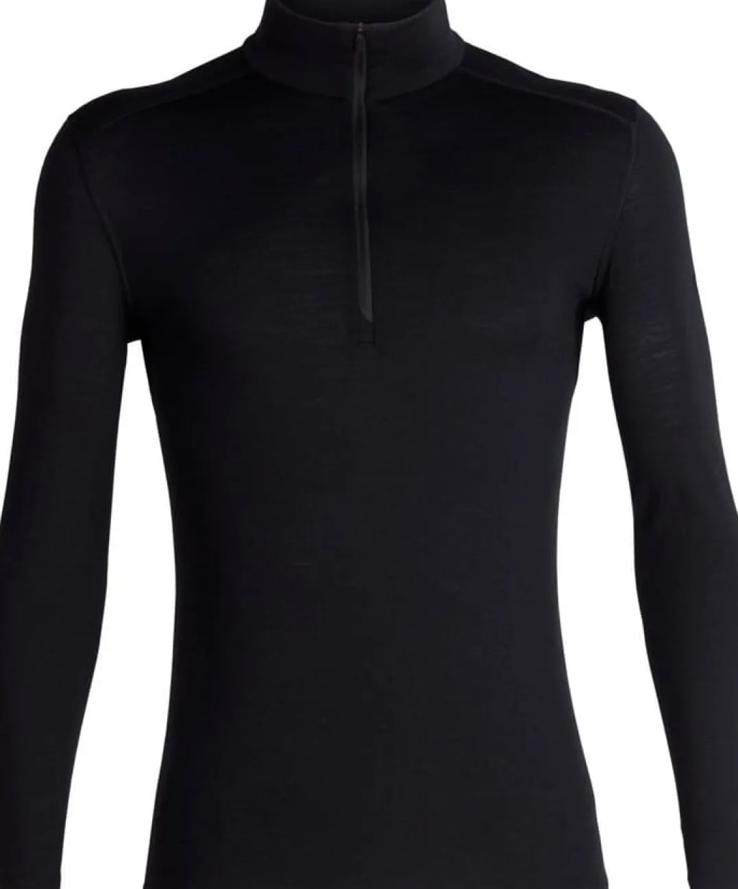 Icebreaker Men's 200 Oasis Longsleeve Half Zip Black