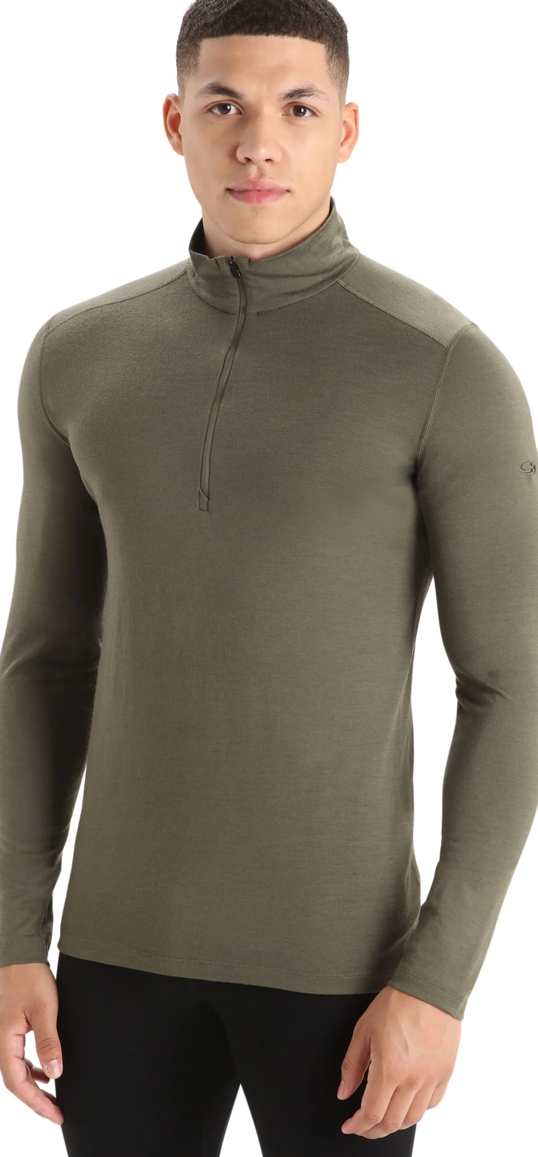 Icebreaker Men's 200 Oasis Longsleeve Half Zip Loden