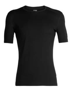 Icebreaker Men's 200 Oasis Short Sleeve Crewe Black