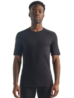 Icebreaker Men's 200 Oasis Short Sleeve Crewe Black