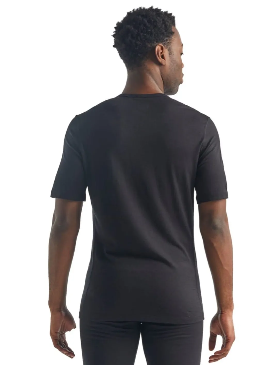Icebreaker Men's 200 Oasis Short Sleeve Crewe Black