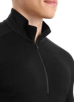 Icebreaker Men's 260 Tech Longsleeve Half Zip Black
