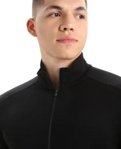 Icebreaker Men's 260 Tech Longsleeve Half Zip Black