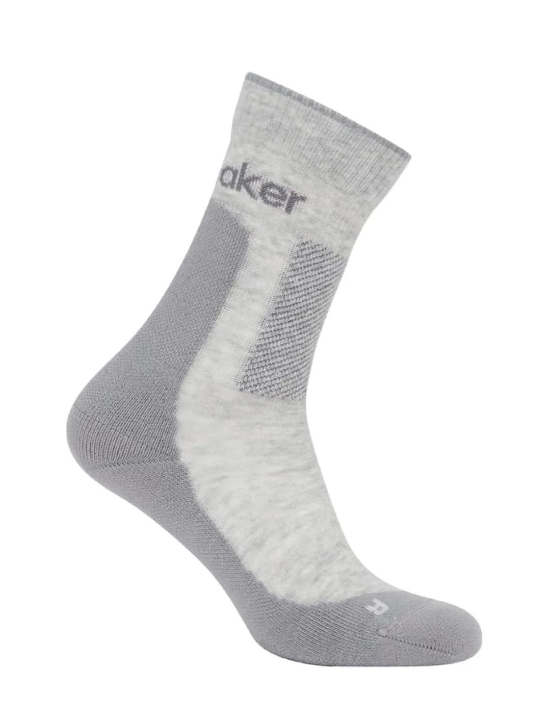 Icebreaker M Mer Hike+ Medium Crew Blizzard Hthr/alloy