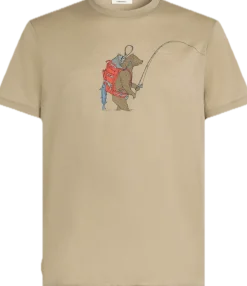 Icebreaker M Mer 150 Tech Lite Ss Tee Bear Catch Dk Loden
