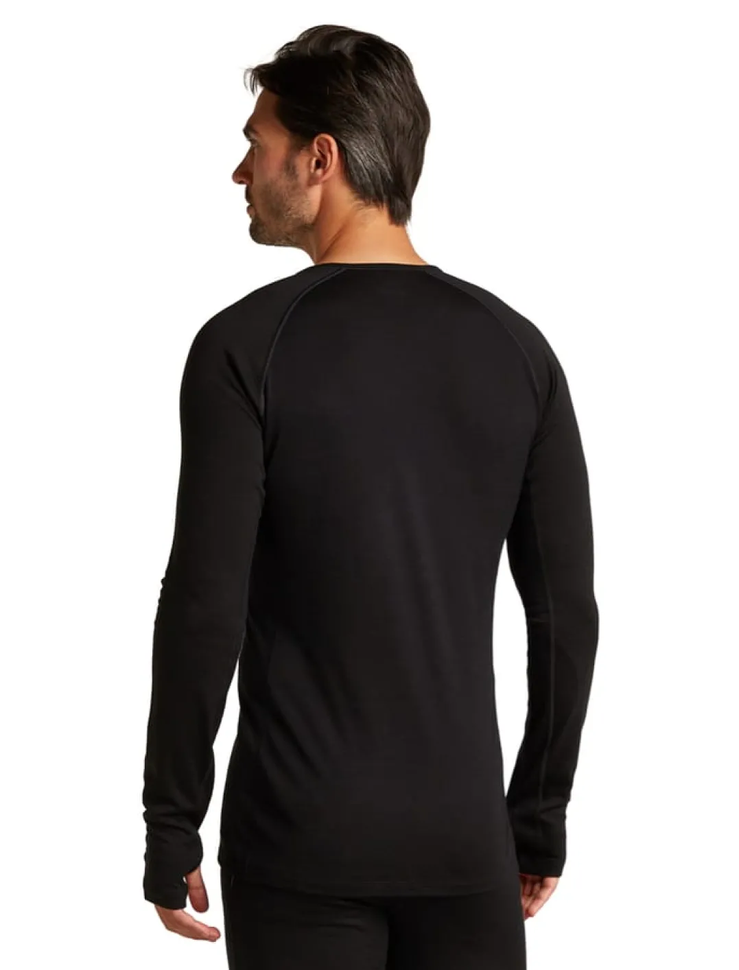Icebreaker M Mer 200 Zoneknit Ls Crewe Black
