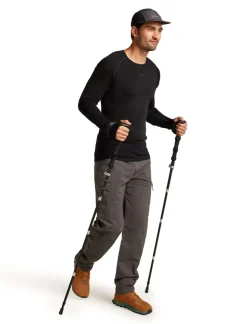 Icebreaker M Mer 200 Zoneknit Ls Crewe Black