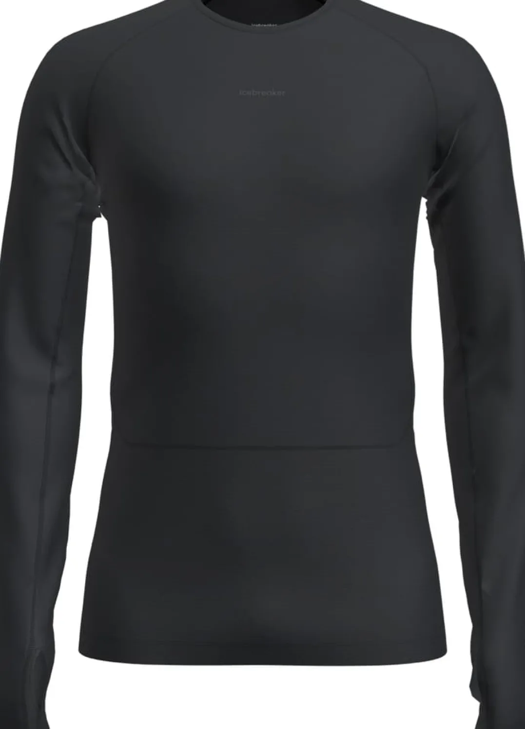 Icebreaker M Mer 200 Zoneknit Ls Crewe Black