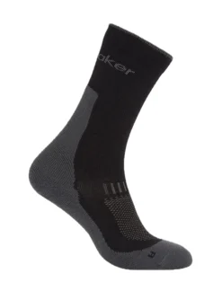 Icebreaker W Mer Hike+ Medium Crew Obsidian/black