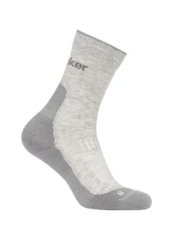 Icebreaker W Mer Hike+ Medium Crew Blizzard Hthr/alloy