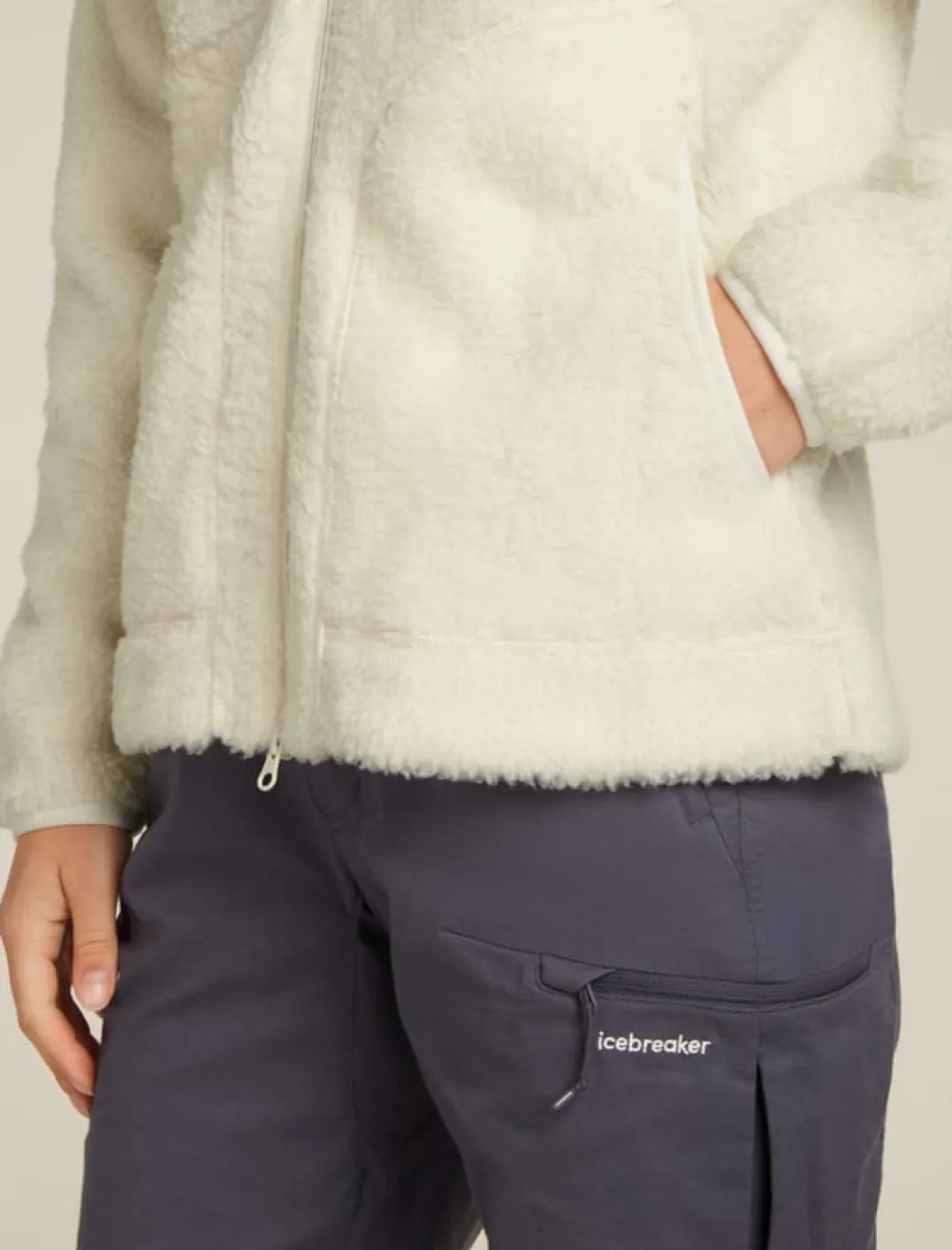 Icebreaker W Mer 800 Realfleece High Pile Ls Z Undyed