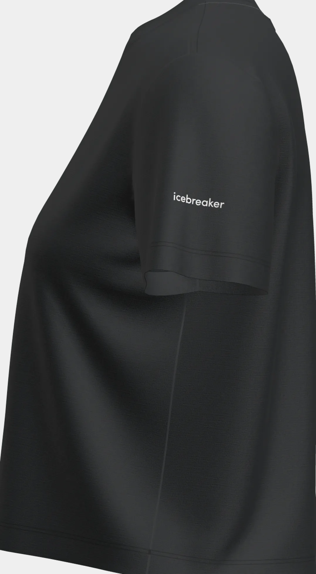 Icebreaker W Mer 150 Tech Lite Iii Ss Crop Tee Black