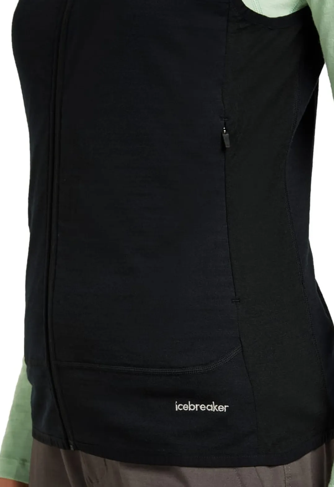 Icebreaker Women Merino Blend 300 Realfleece™ Descender Vest Black