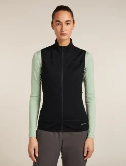Icebreaker Women Merino Blend 300 Realfleece™ Descender Vest Black