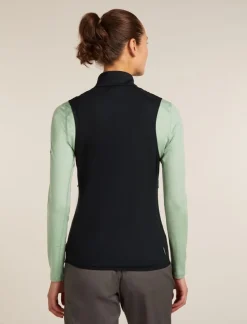 Icebreaker Women Merino Blend 300 Realfleece™ Descender Vest Black