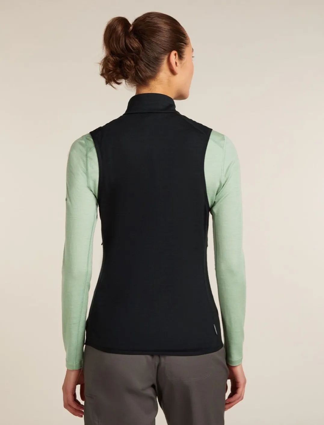 Icebreaker Women Merino Blend 300 Realfleece™ Descender Vest Black