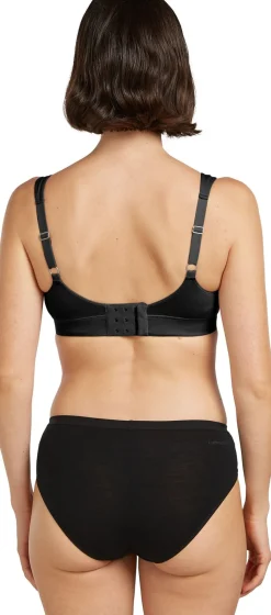 Icebreaker Women Merino Queens Clasp Bra Black