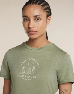 Icebreaker Women Merino 150 Tech Lite S/S Tee Peaceful Pass Lichen