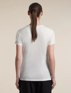 Icebreaker Women Merino 150 Tech Lite III SS Tee Ecru Hthr
