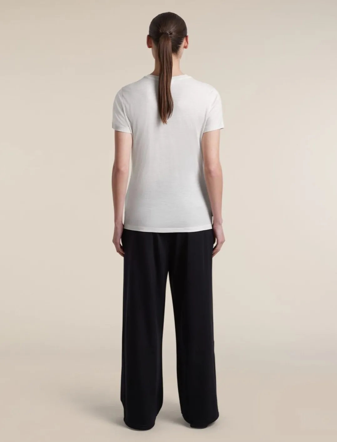 Icebreaker Women Merino 150 Tech Lite III SS Tee Ecru Hthr
