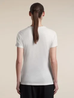 Icebreaker Women Merino 150 Tech Lite III SS Tee Ecru Hthr