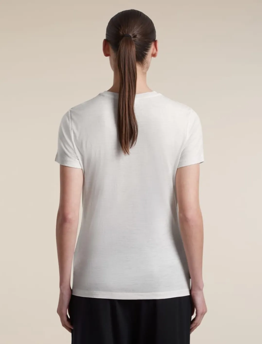 Icebreaker Women Merino 150 Tech Lite III SS Tee Ecru Hthr