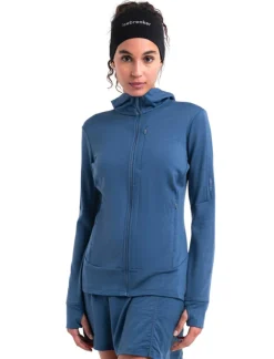 Icebreaker Women's Merino 260 Quantum Iv Longsleeve Zip Hoodie Dawn