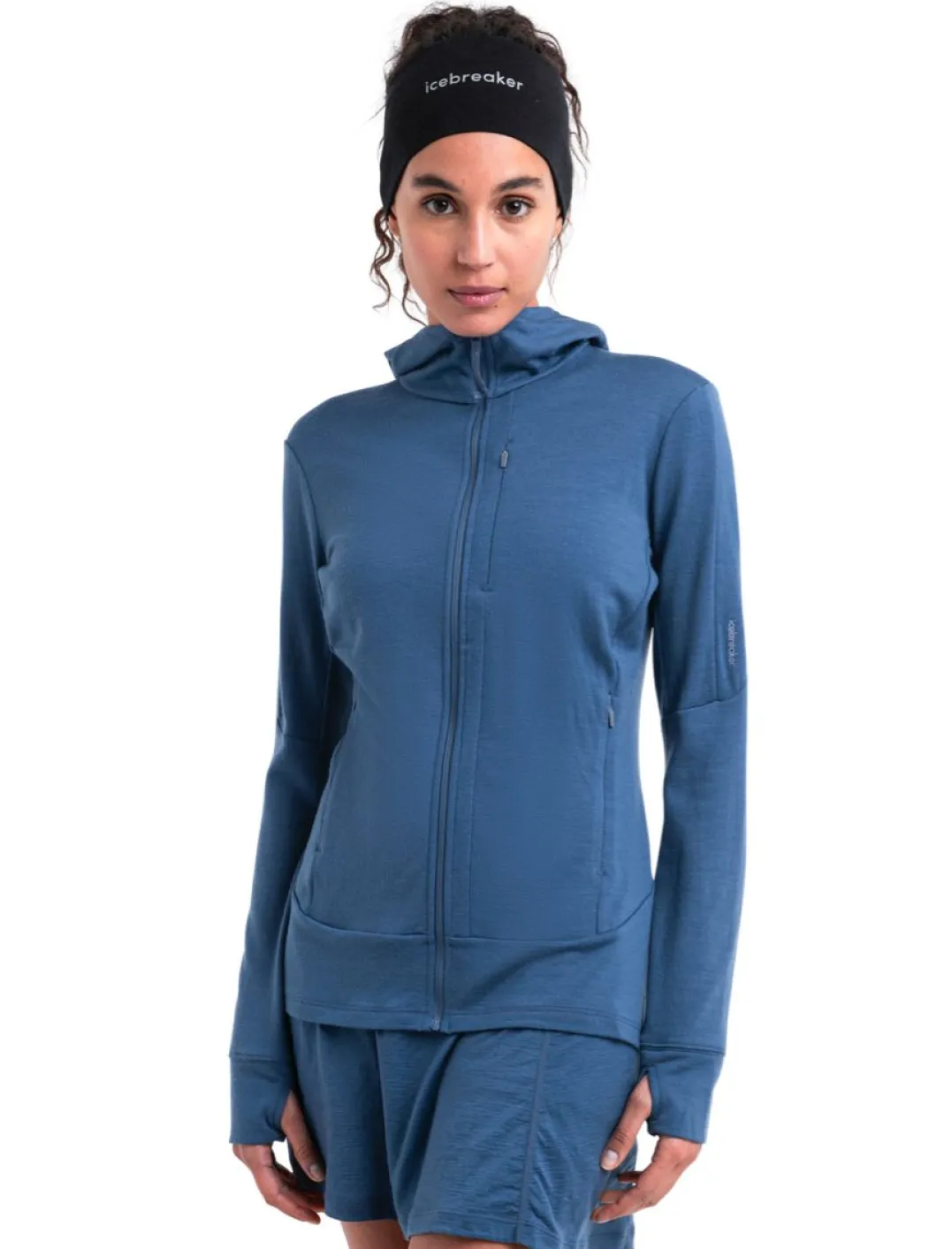 Icebreaker Women's Merino 260 Quantum Iv Longsleeve Zip Hoodie Dawn