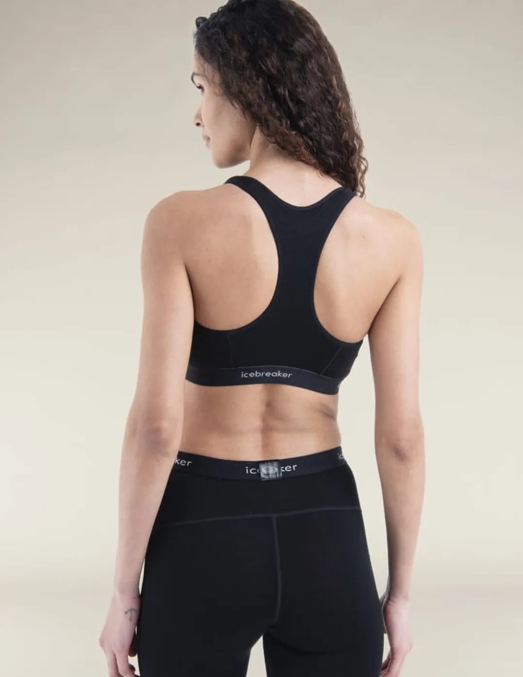 Icebreaker Women's Merino 125 Zoneknit Racerback Bra Black