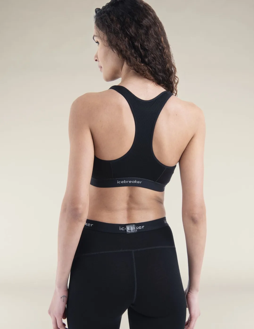 Icebreaker Women's Merino 125 Zoneknit Racerback Bra Black