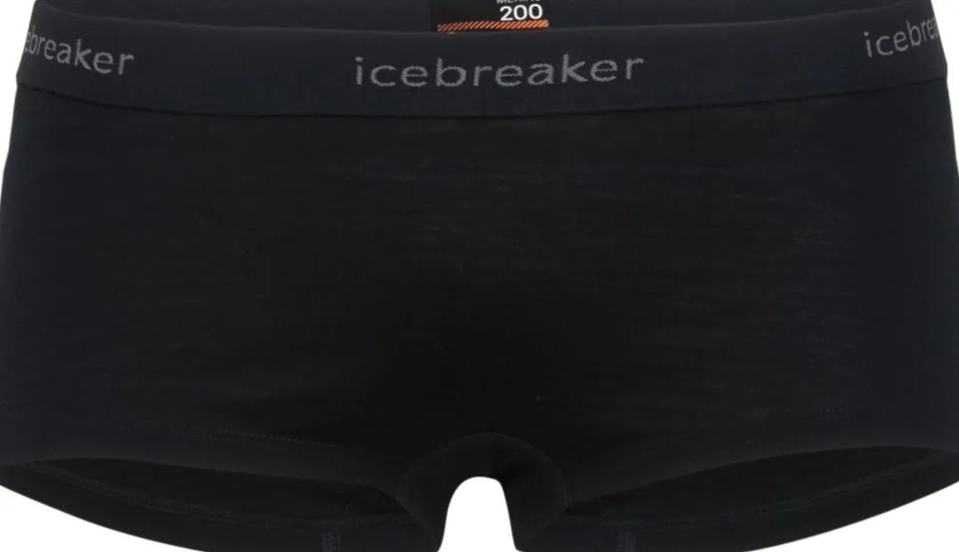 Icebreaker Women's 200 Oasis Boy Shorts Black