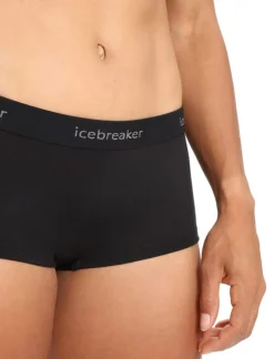 Icebreaker Women's 200 Oasis Boy Shorts Black