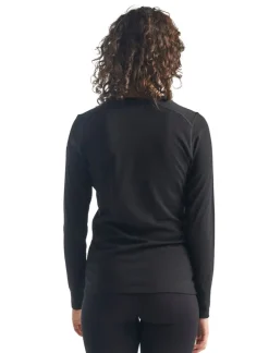 Icebreaker Women's 200 Oasis Long Sleeve Crewe Black
