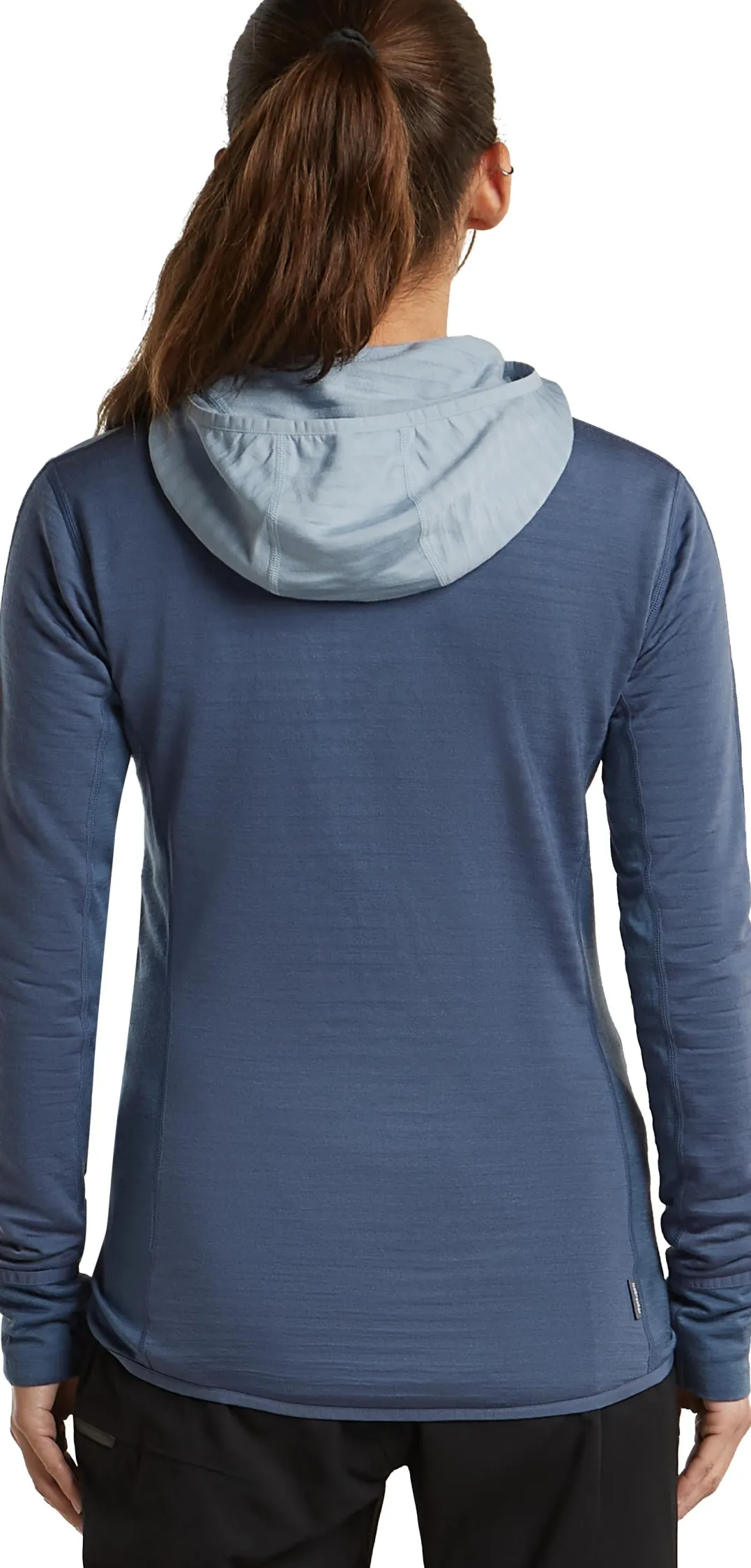 Icebreaker Wom Mer300 Realfleece Desc Ls Zip Hoo Dawn/zincblue/cb