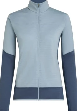 Icebreaker Wom Mer300 Realfleece Desc Ls Zip Dawn/zincblue/cb