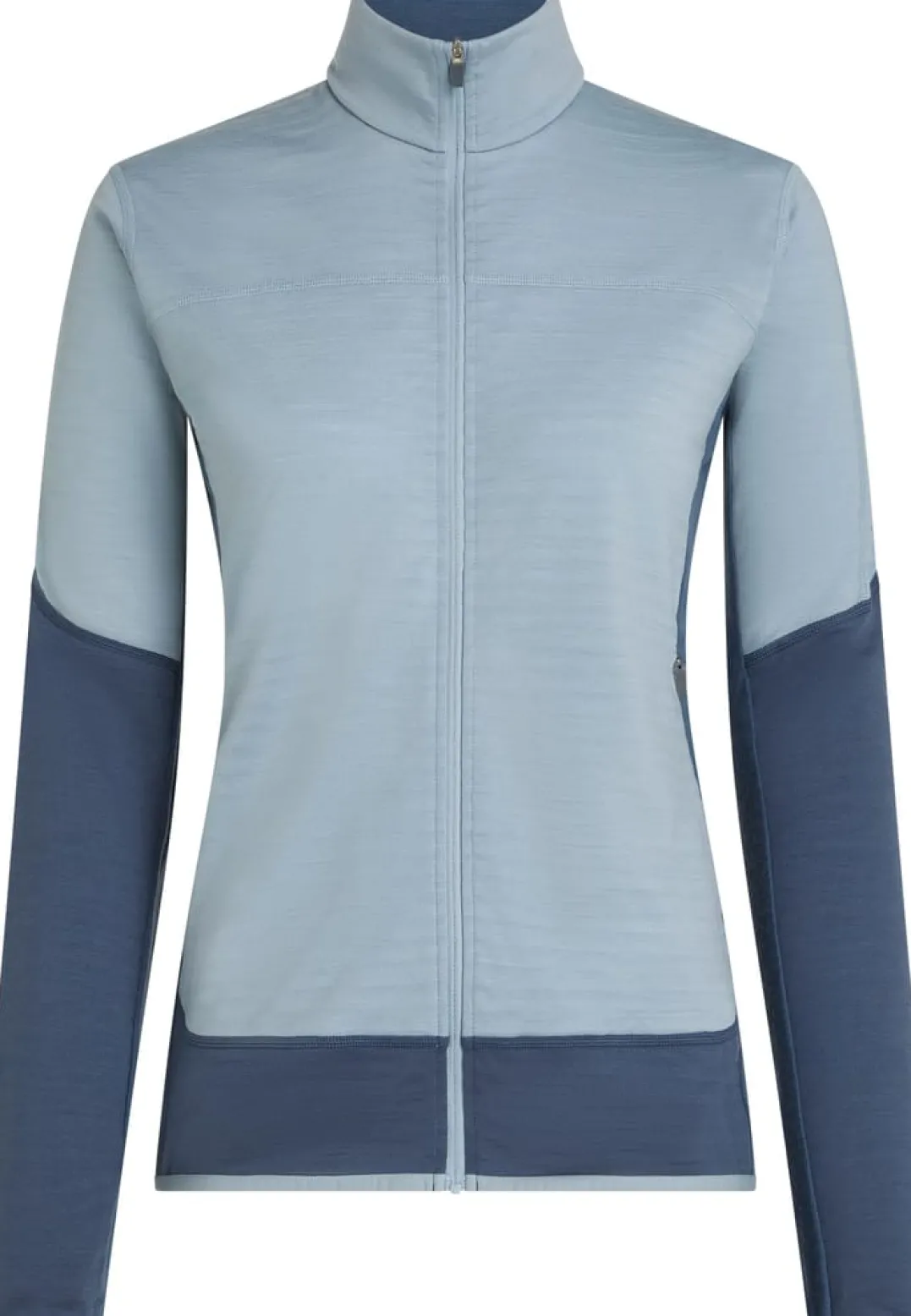 Icebreaker Wom Mer300 Realfleece Desc Ls Zip Dawn/zincblue/cb