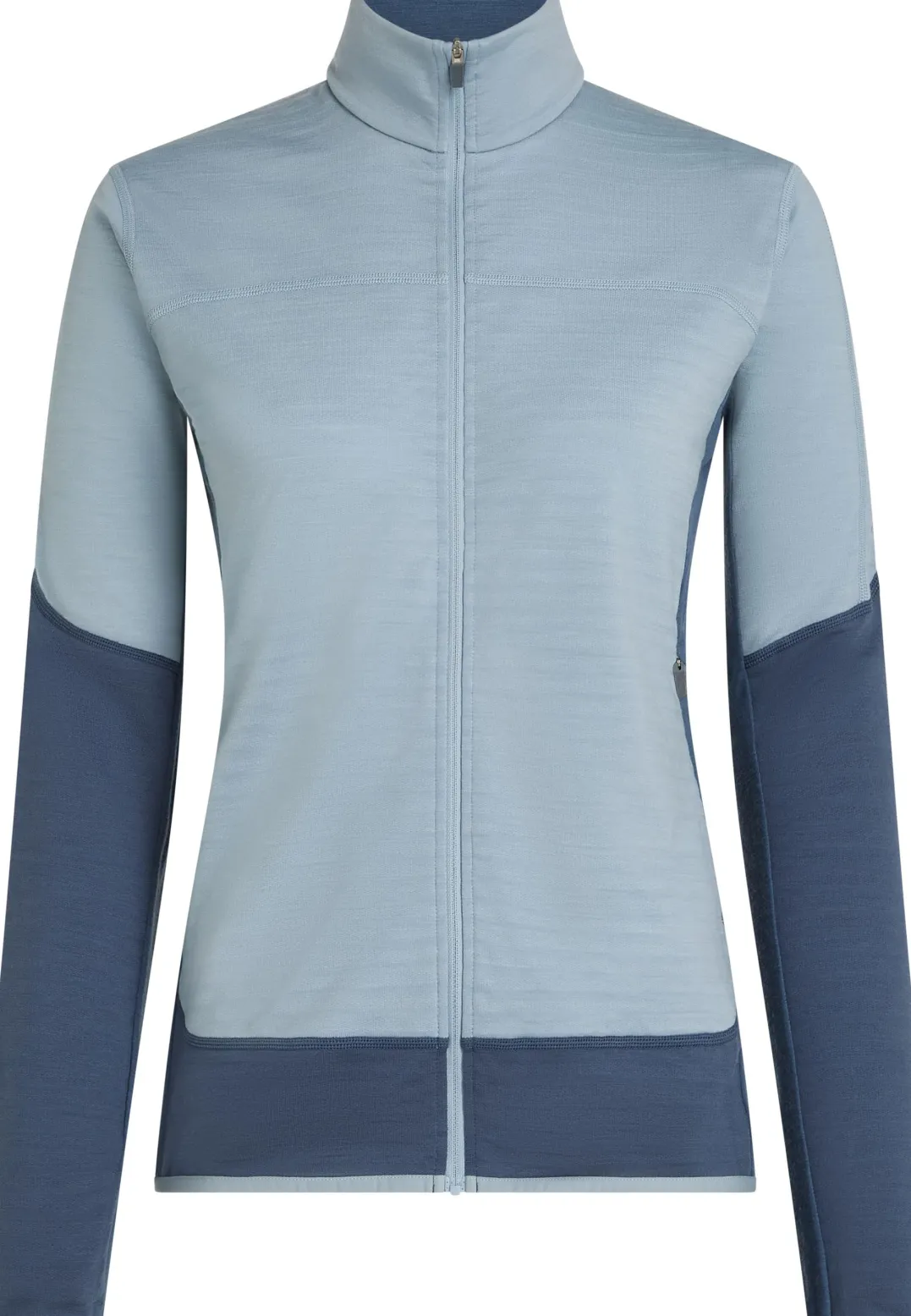 Icebreaker Wom Mer300 Realfleece Desc Ls Zip Dawn/zincblue/cb