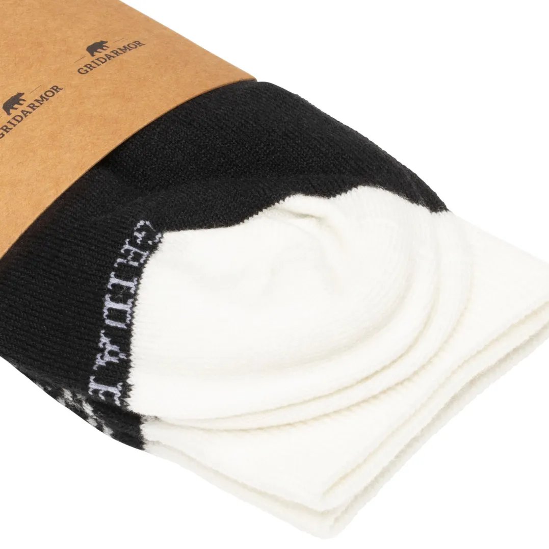 .i8{margin-bottom:16px}Gridarmor Heritage Merino Socks Black/White