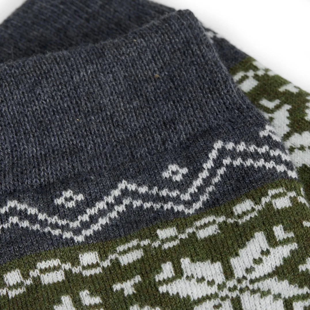 .i0{margin-bottom:16px}Gridarmor Heritage Merino Socks Green/Grey/White