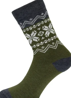 .i0{margin-bottom:16px}Gridarmor Heritage Merino Socks Green/Grey/White